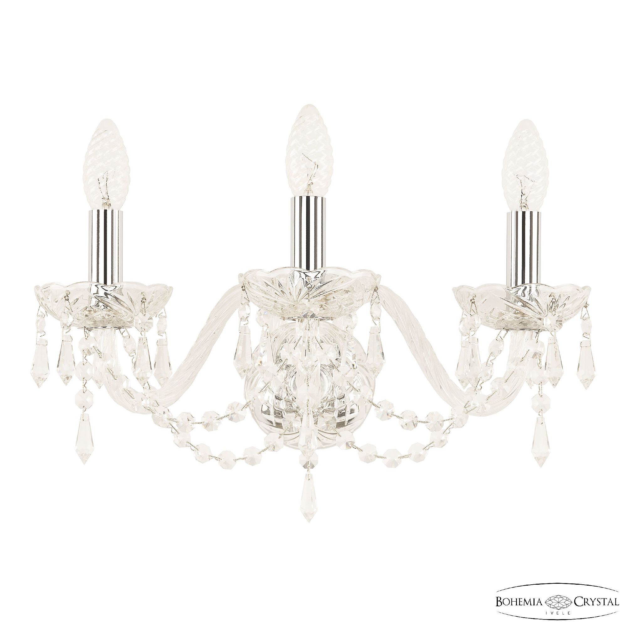 Настенное бра Bohemia 104 104B/3/165 Ni