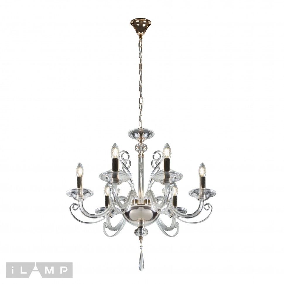 Люстра подвесная King iLamp P9372-6 GD