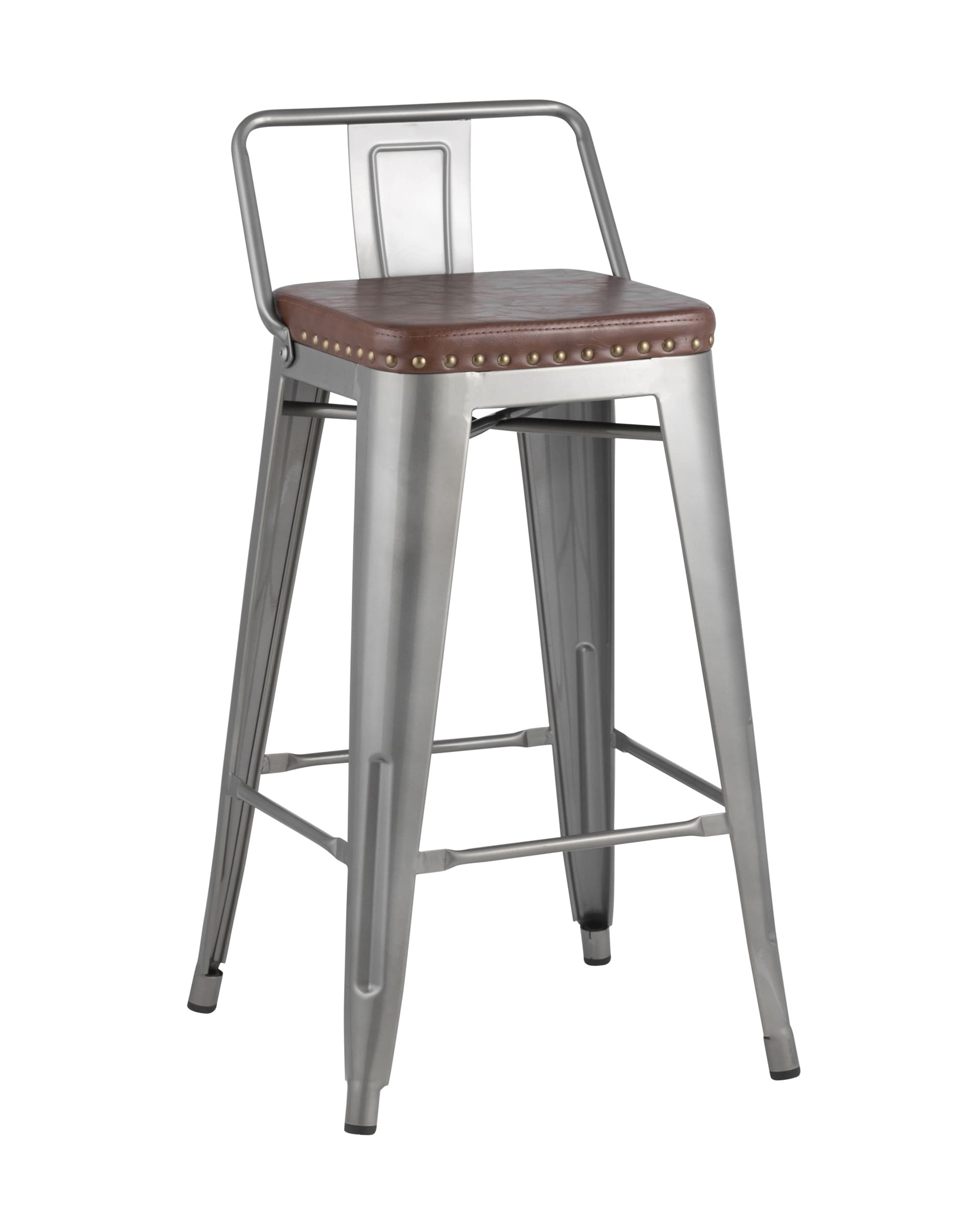 Полубарный стул Stool Group Tolix Soft LF626A GREY 7083+PU7002