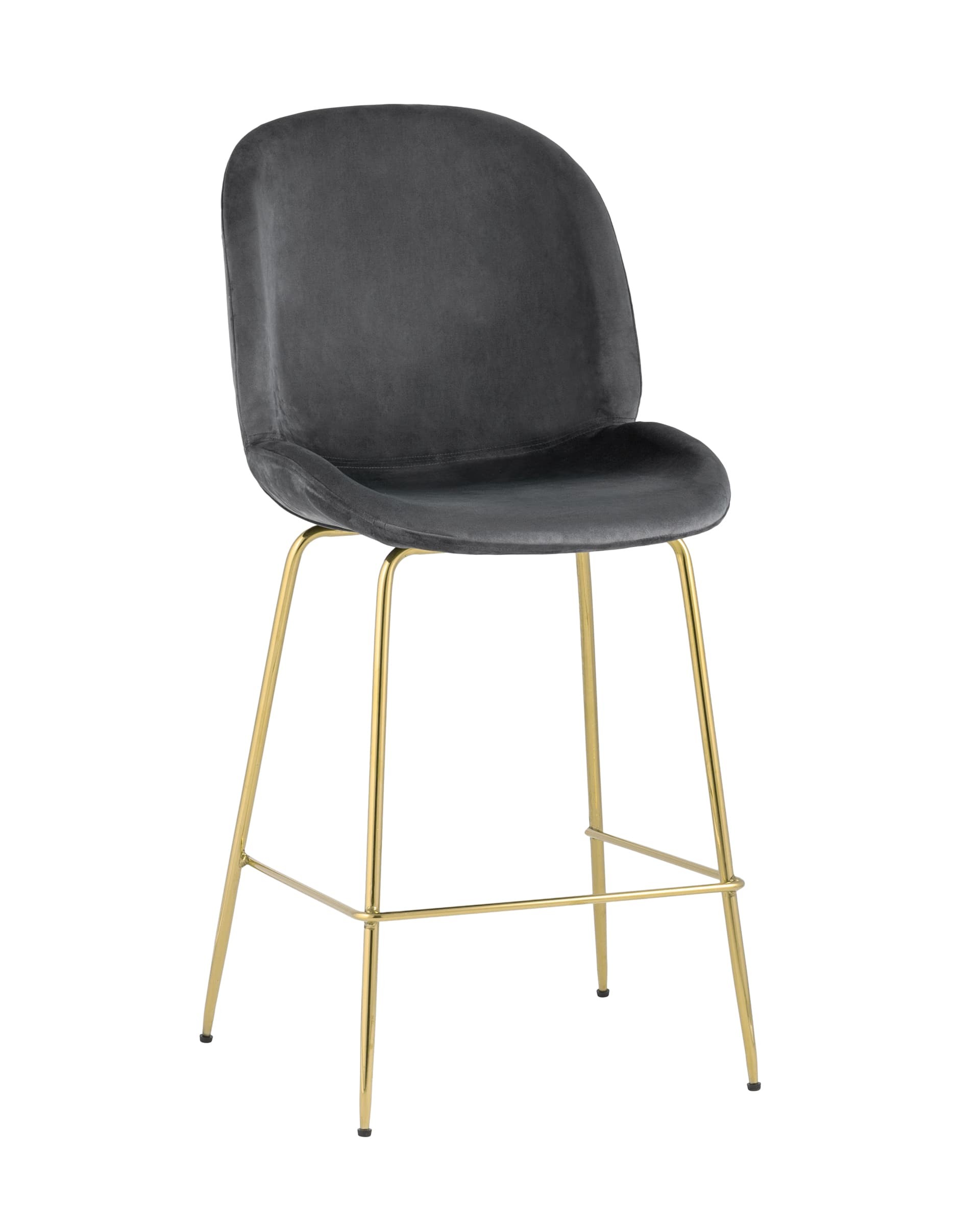 Полубарный стул Stool Group Beetle 8329A VELVET GREY