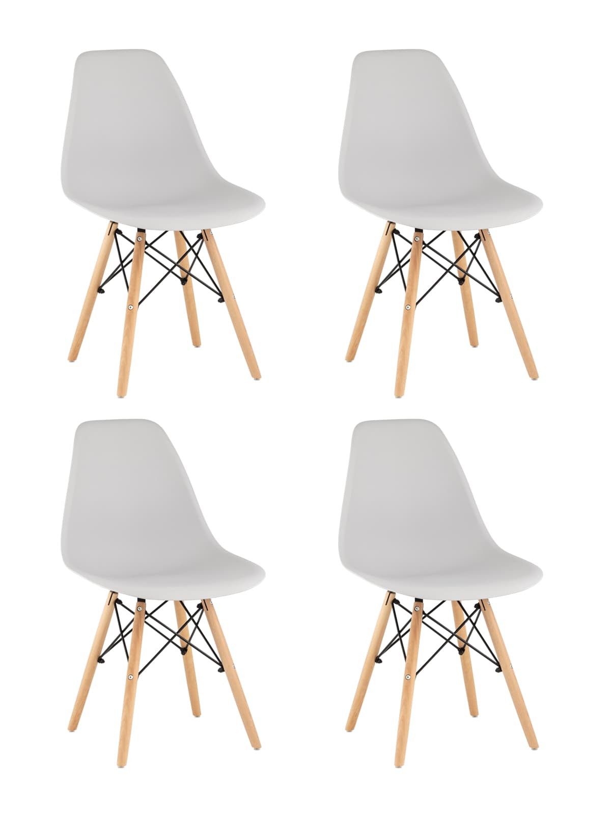 Комплект стульев Stool Group Style DSW Y801 light grey X4