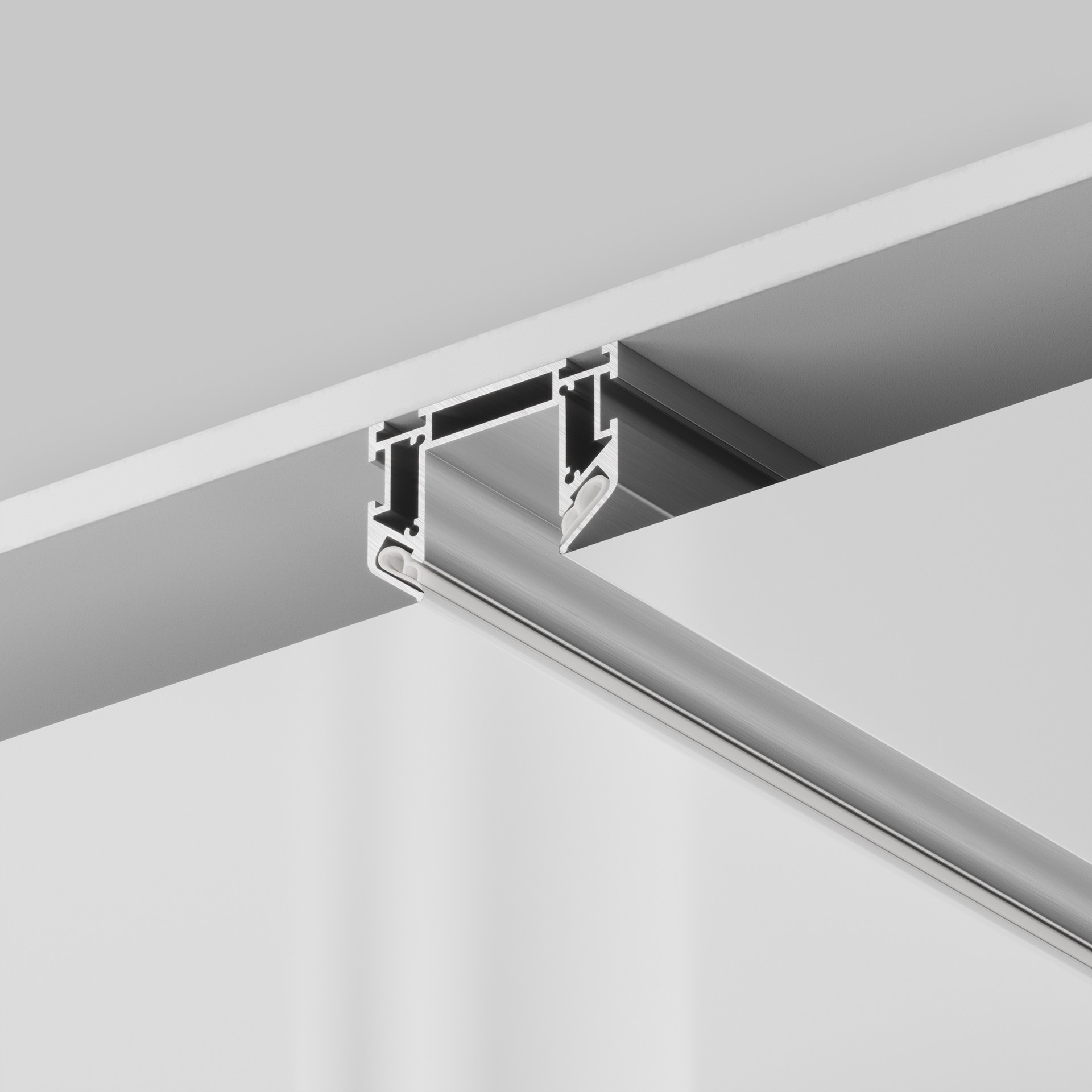 Профиль для монтажа Trinity в натяжной ПВХ потолок, 2м Maytoni Accessories for tracks Trinity TRA005MP-312S