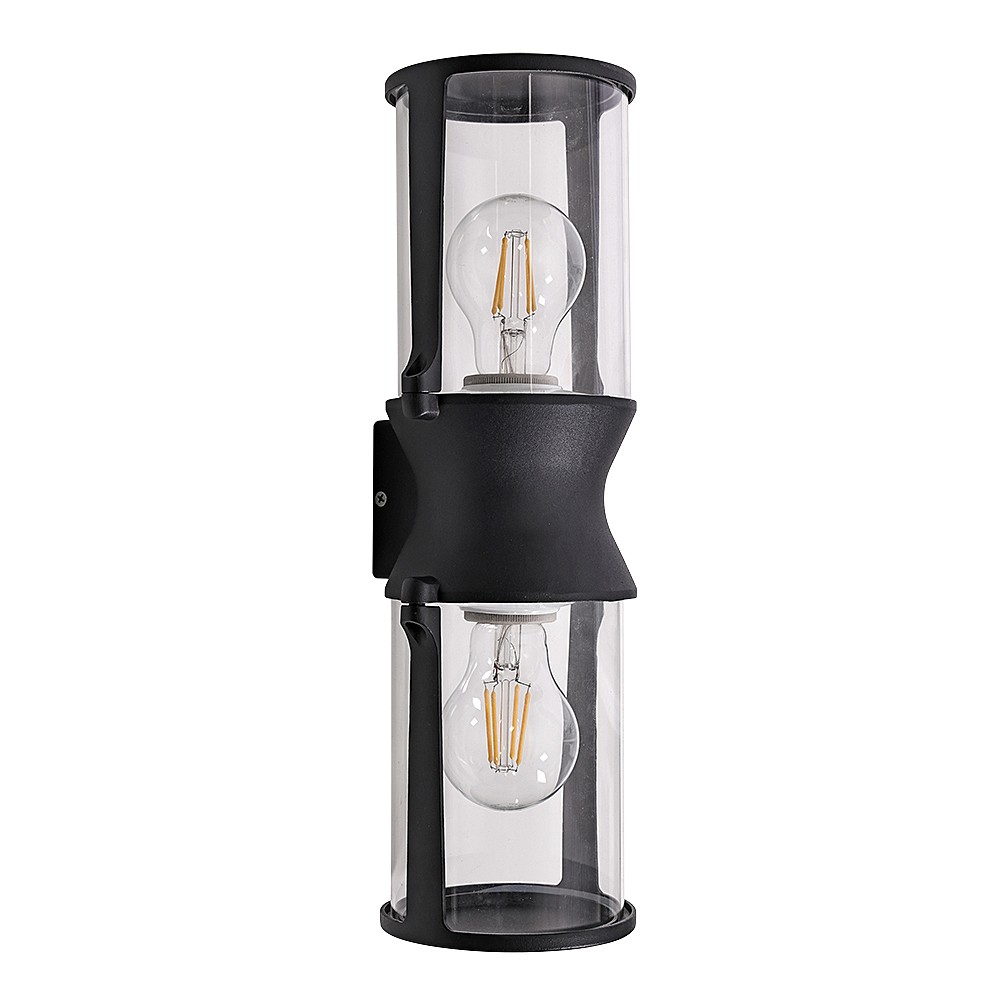 Уличный настенный светильник Arte Lamp Minchir A8306AL-2BK