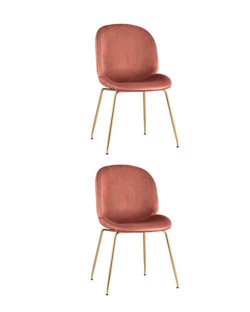 Комплект стульев Stool Group Beetle 8329 VELVET DARK PINK BOX