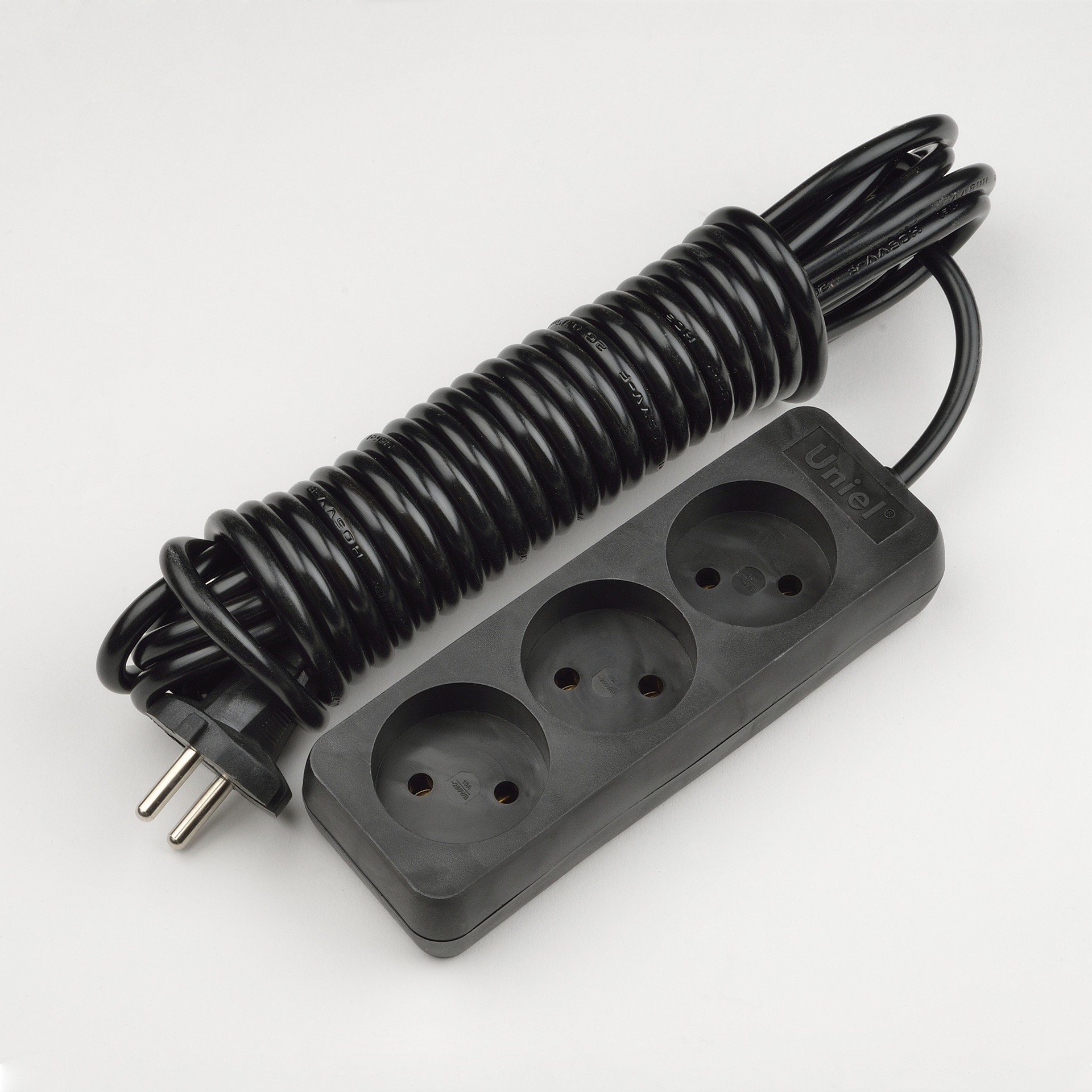 Удлинитель Uniel Standard S-CD3-7 BLACK