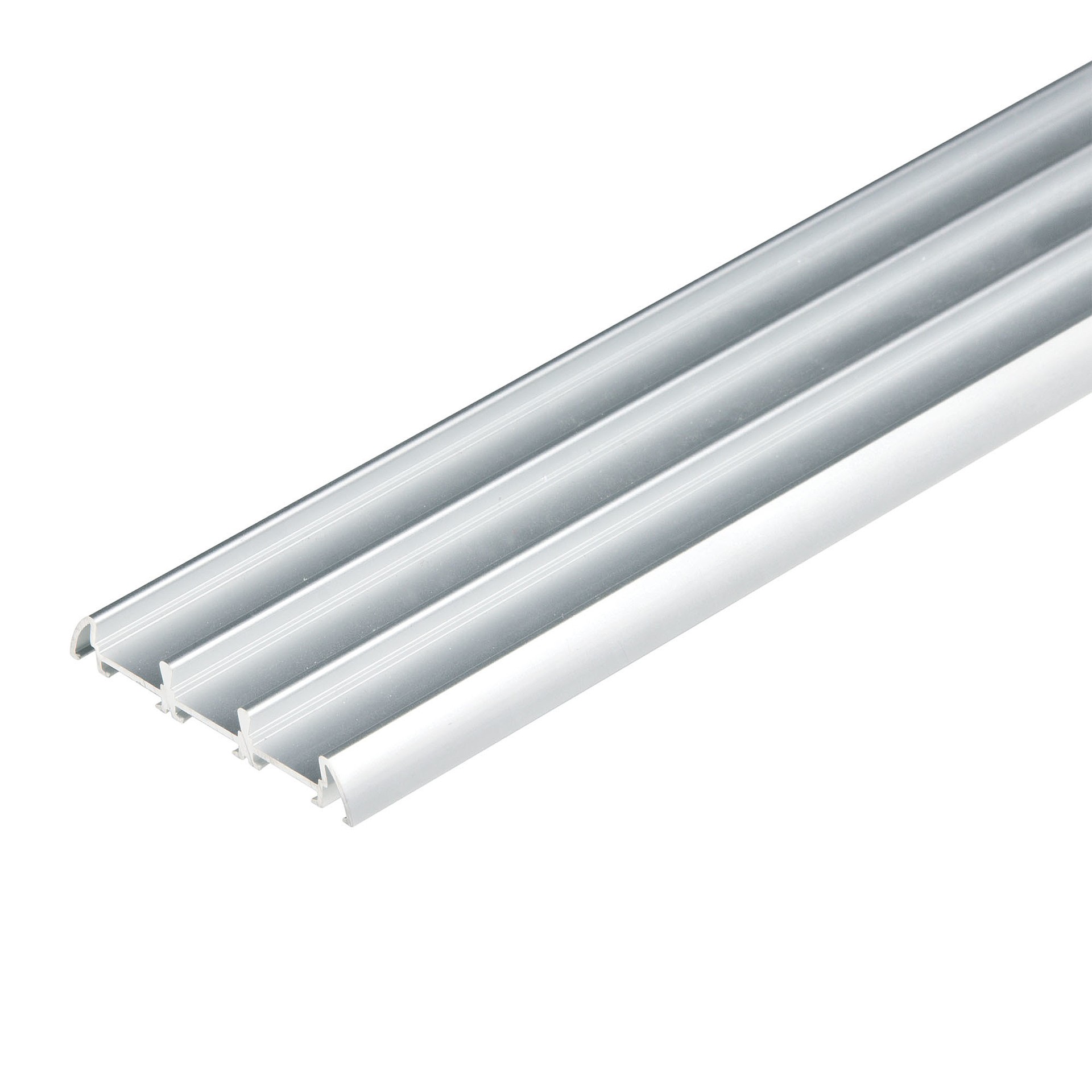 Накладной профиль для светодиодной ленты Uniel UFE-A08 SILVER 200 POLYBAG