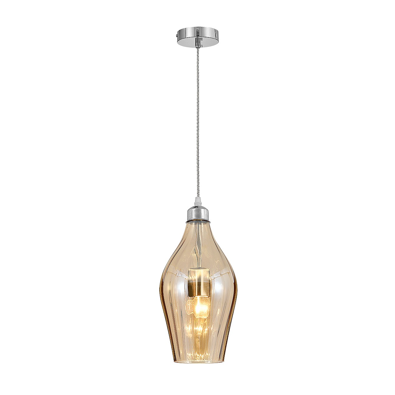 Светильник подвесной Indigo Piemonte V000586 11058/1P Amber