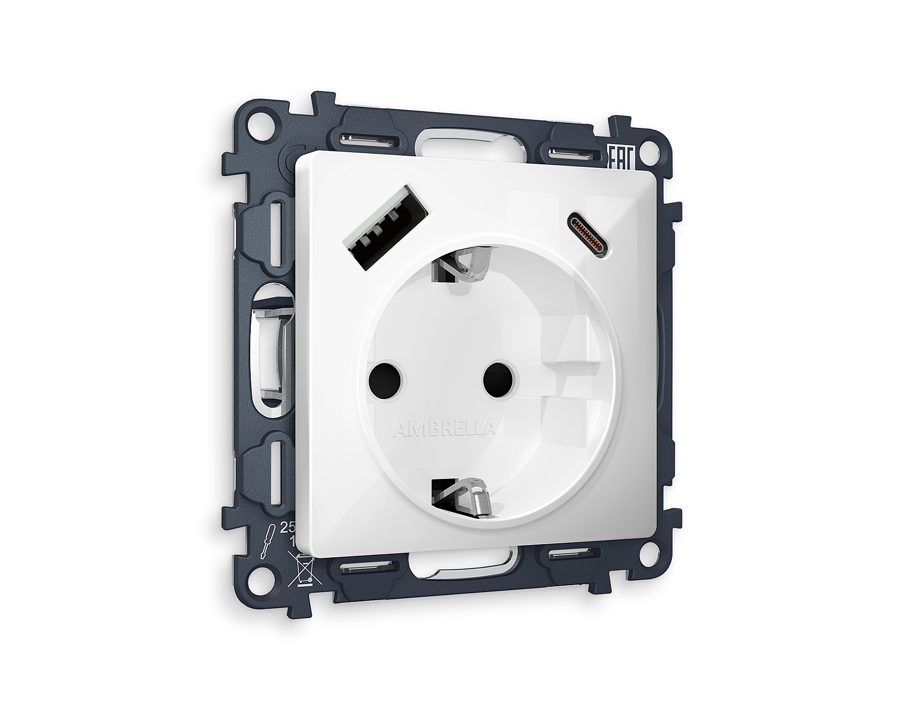 Розетка Ambrella Volt ALFA MA110010