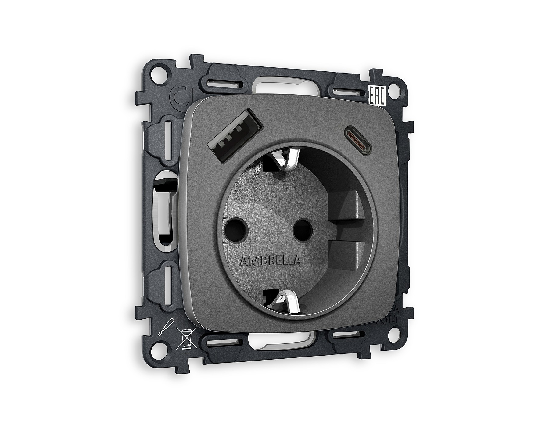 Розетка Ambrella Volt OMEGA MO660010