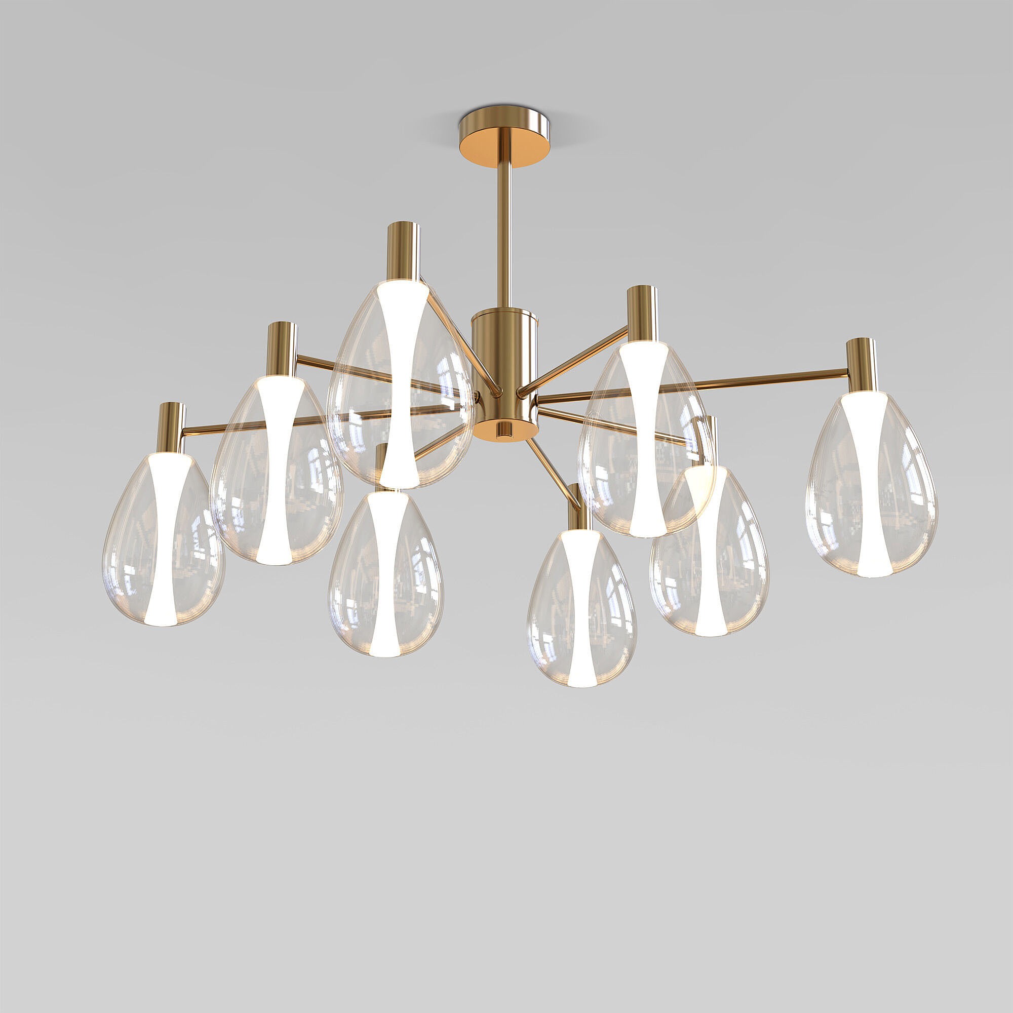 Потолочная люстра Eurosvet Magma 60175/8 латунь