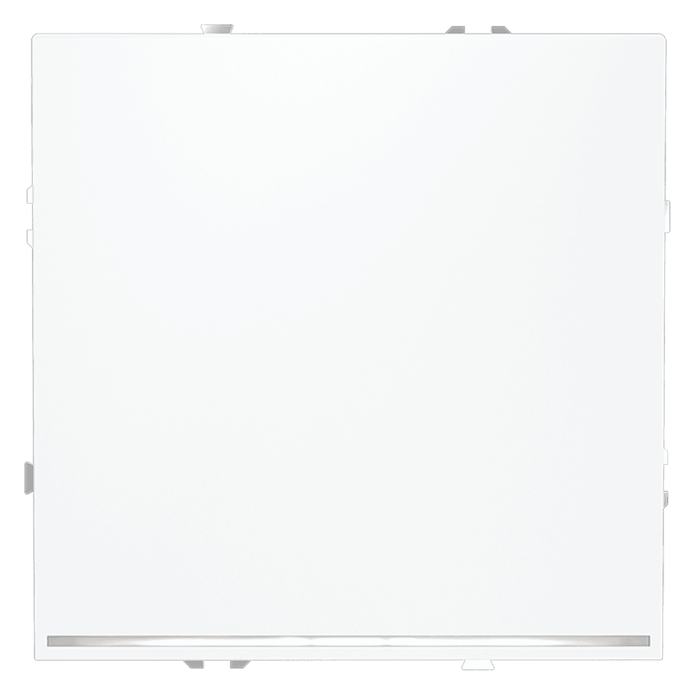 Выключатель встраиваемый VOLTUM S70 одноклавишный с подсветкой 10А, (белый матовый) VLS010202