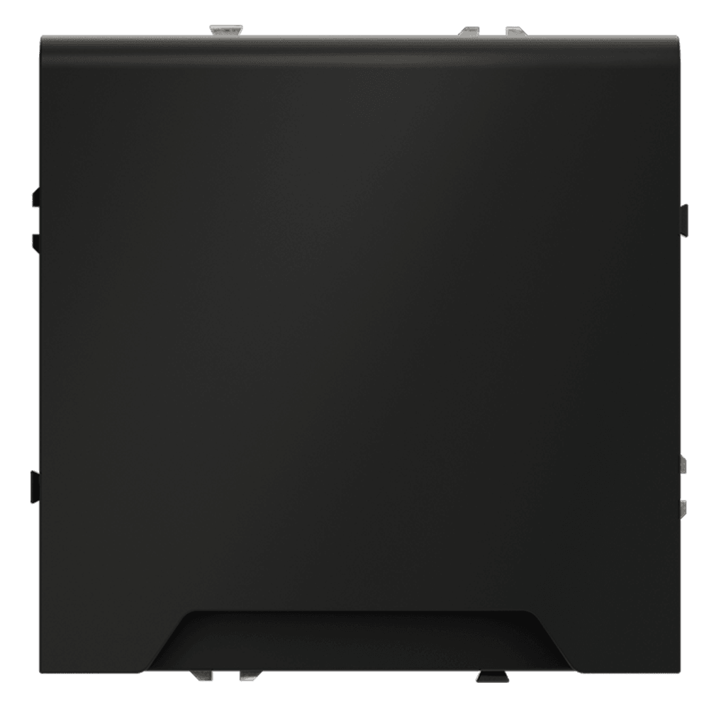 Розетка встраиваемая VOLTUM S70 с заземлением, защитными шторками и крышкой 16А, (черный матовый) VLS040308