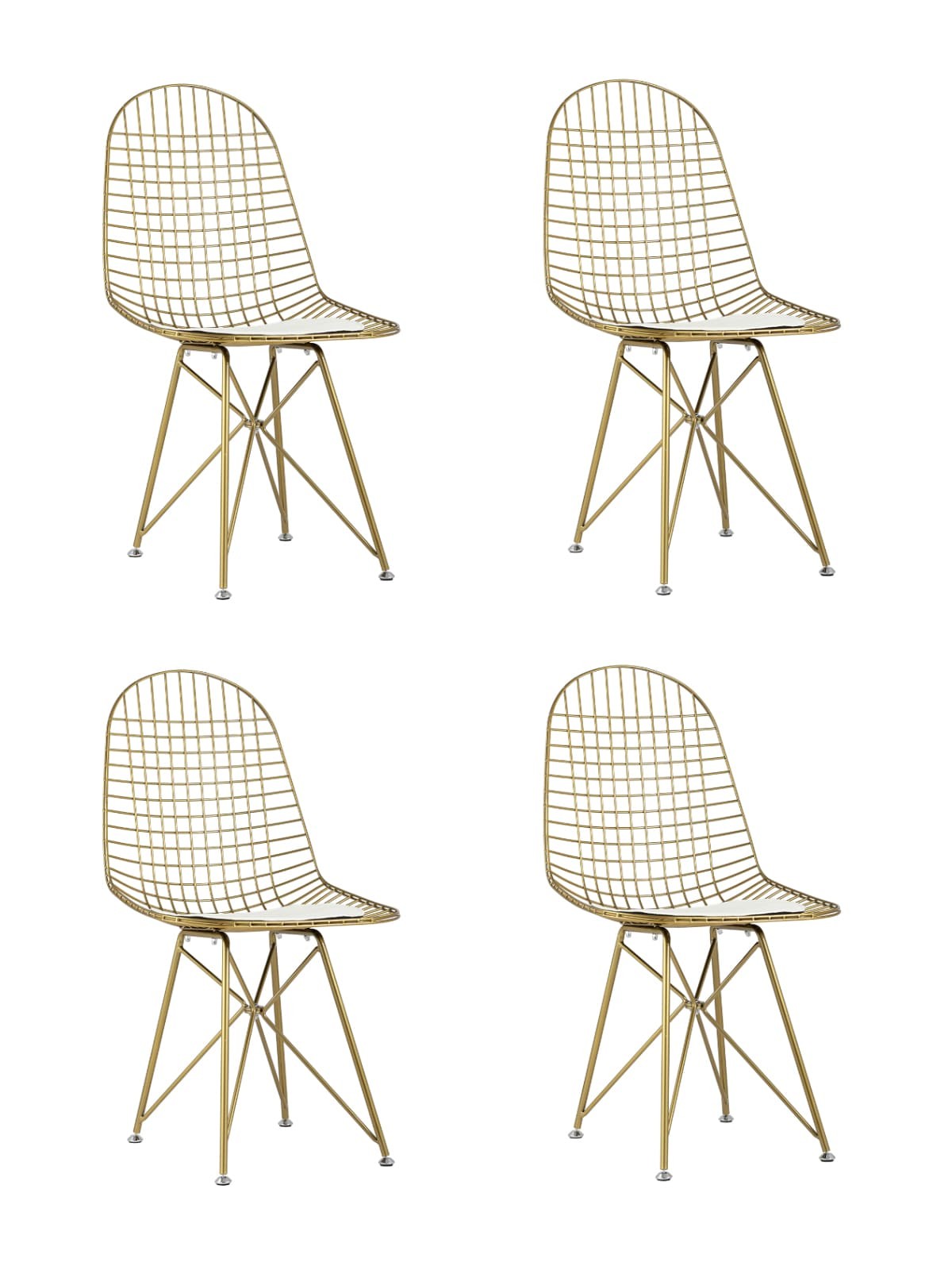 Комплект стульев Stool Group Eiffel AFR-18B-P1 GL/WH X4