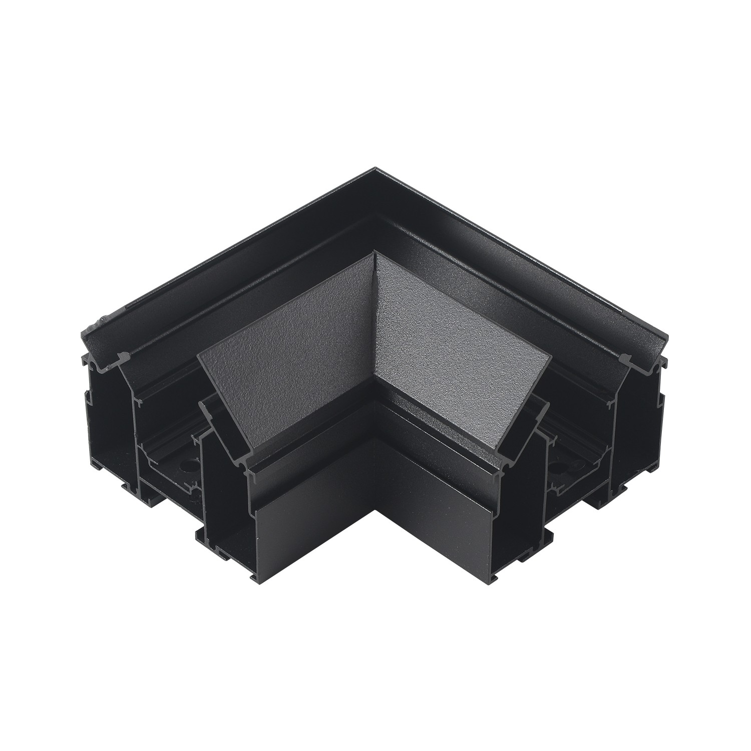 Угол соединительный для встраиваемого магнитного трека в натяжной ПВХ потолок Crystal Lux Space CLT 0.234 01 BL