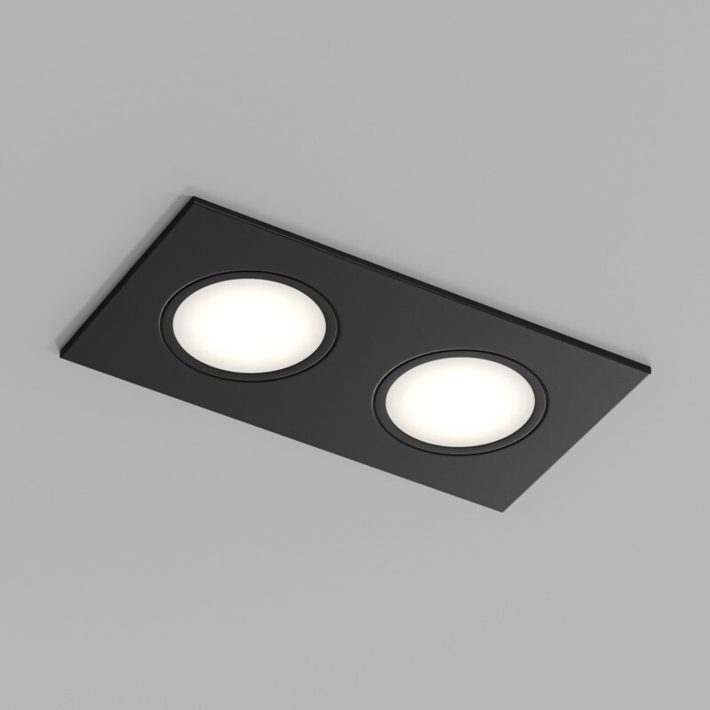 Точечный встраиваемый влагозащищенный светильник PORT DK3112-BK