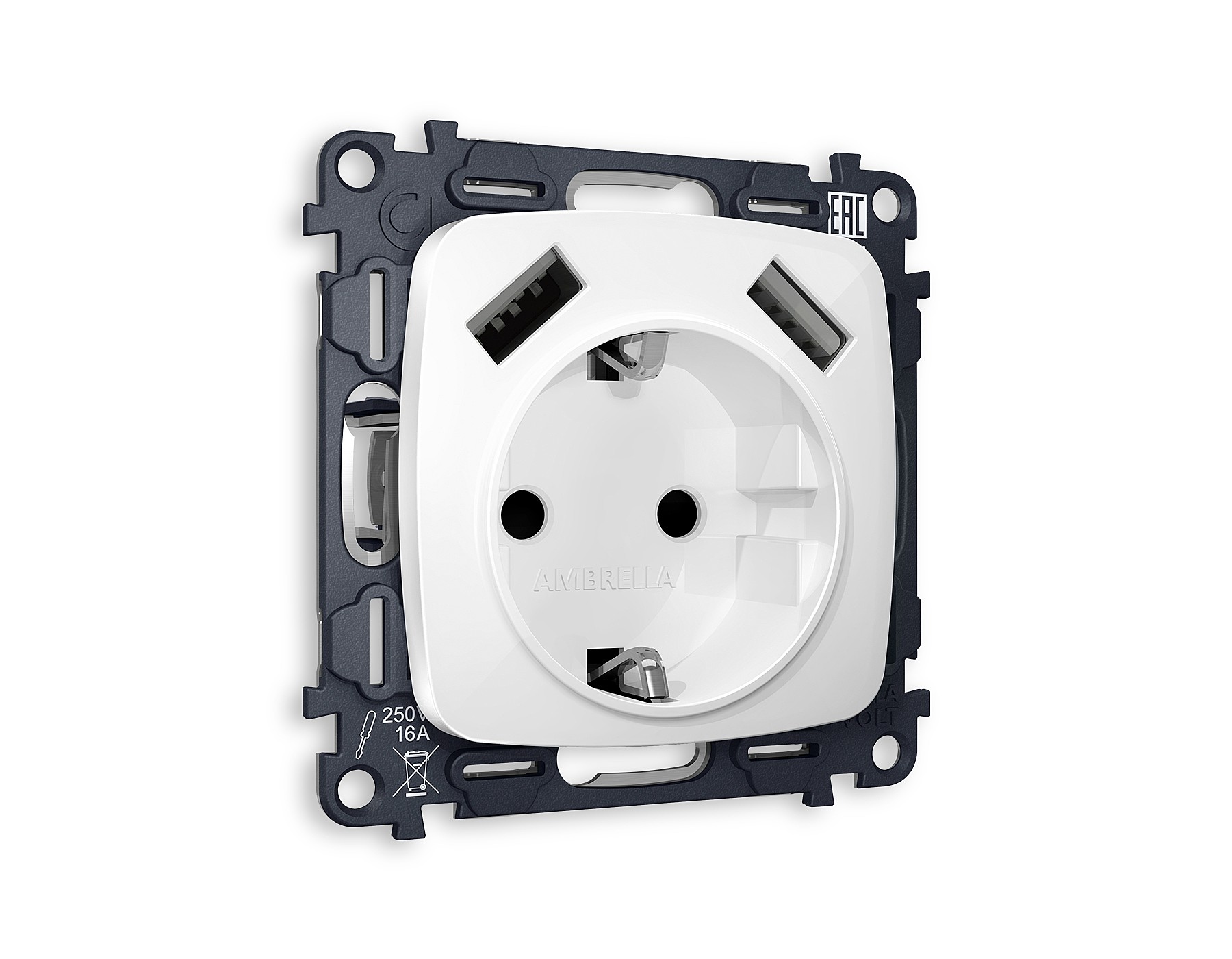 Розетка Ambrella Volt OMEGA MO109010