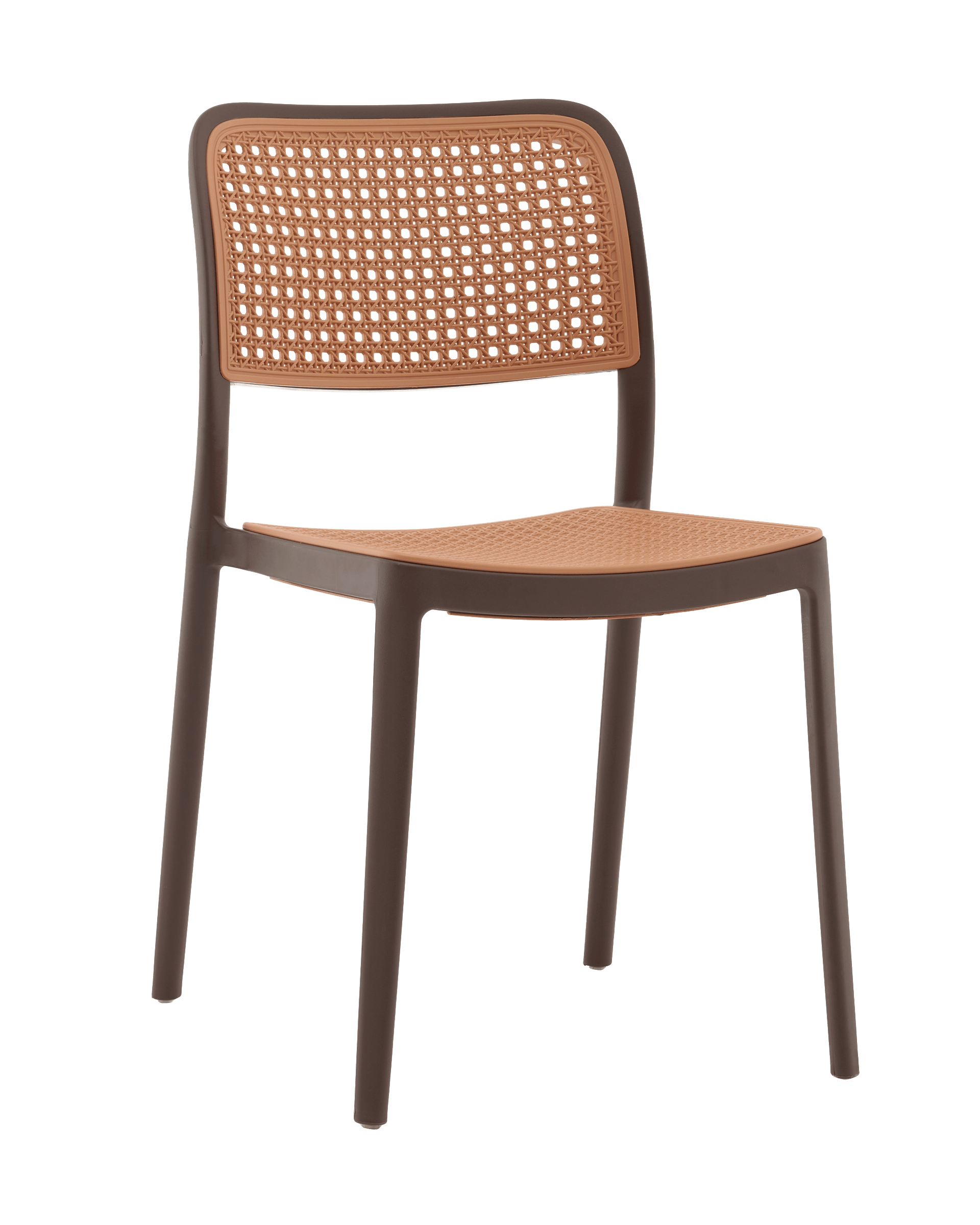 Стул пластиковый Stool Group Yona PP-296 brown 36025
