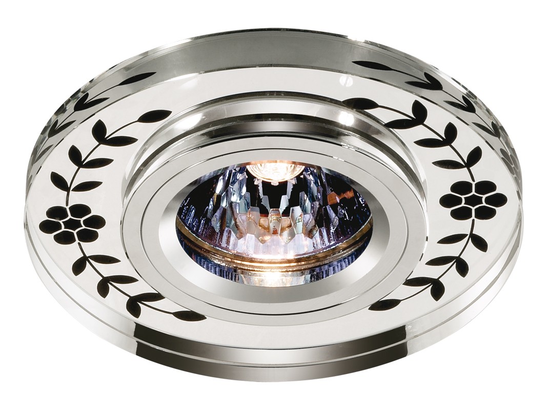 Встраиваемый светильник с узорами Mirror 369541 Novotech