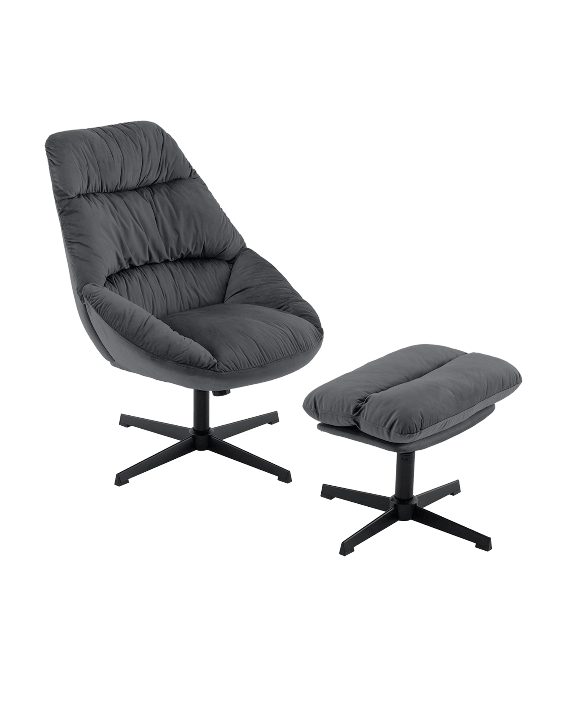 Кресло Stool Group Оррелл QH-8347KT-OT HLR-21 dark grey