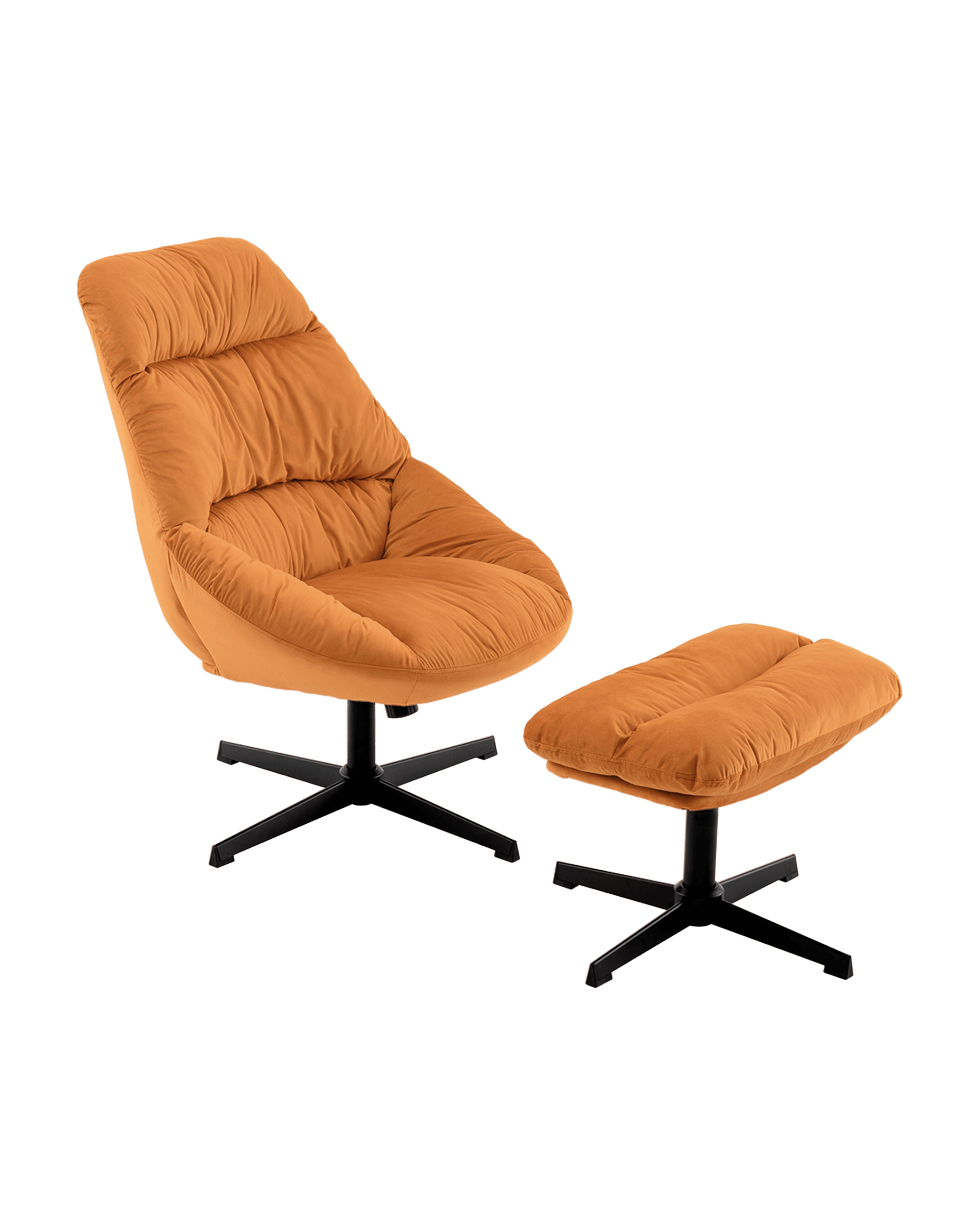 Кресло Stool Group Оррелл QH-8347KT-OT HLR-43 orange