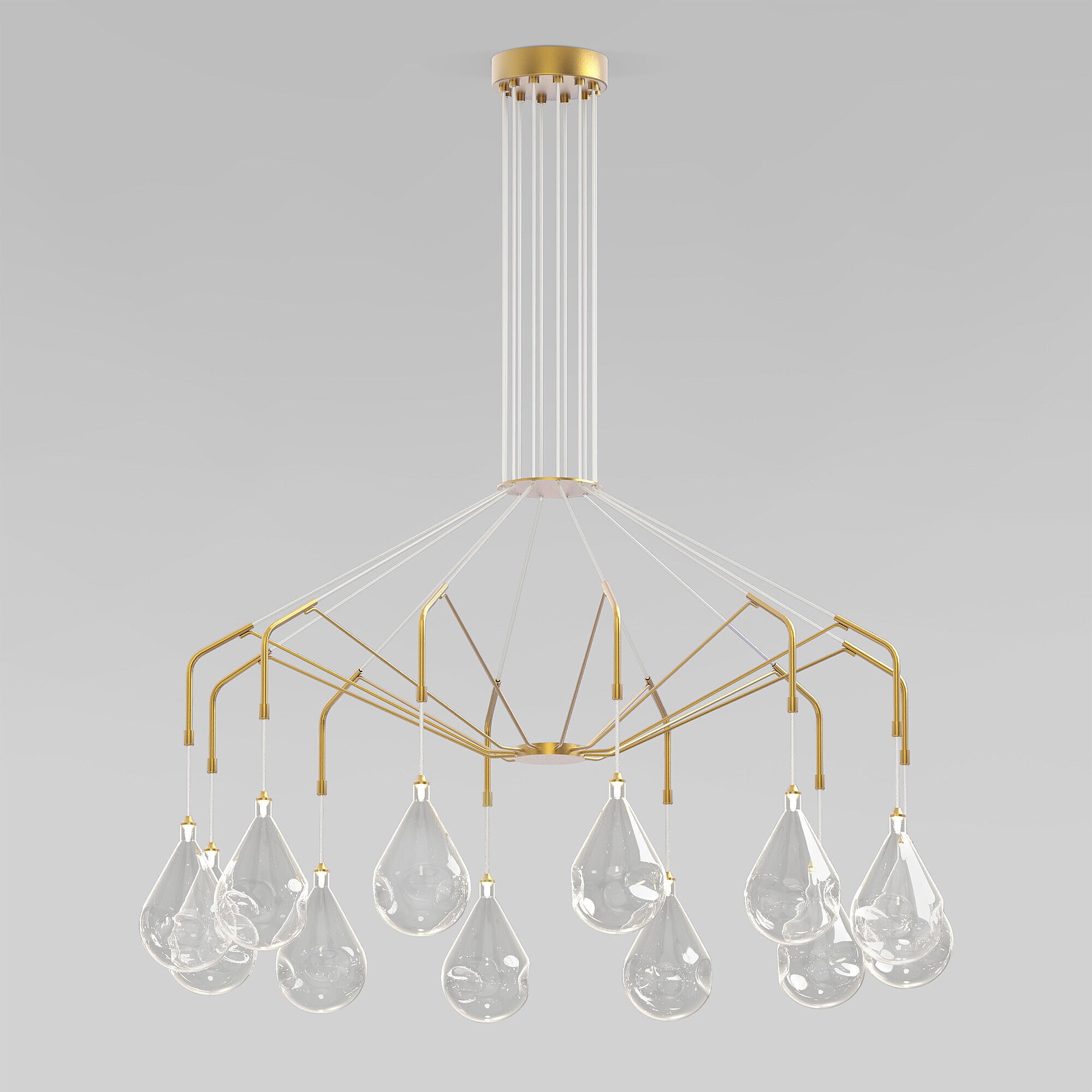 Подвесная люстра Eurosvet Birne 201002/12 латунь Smart