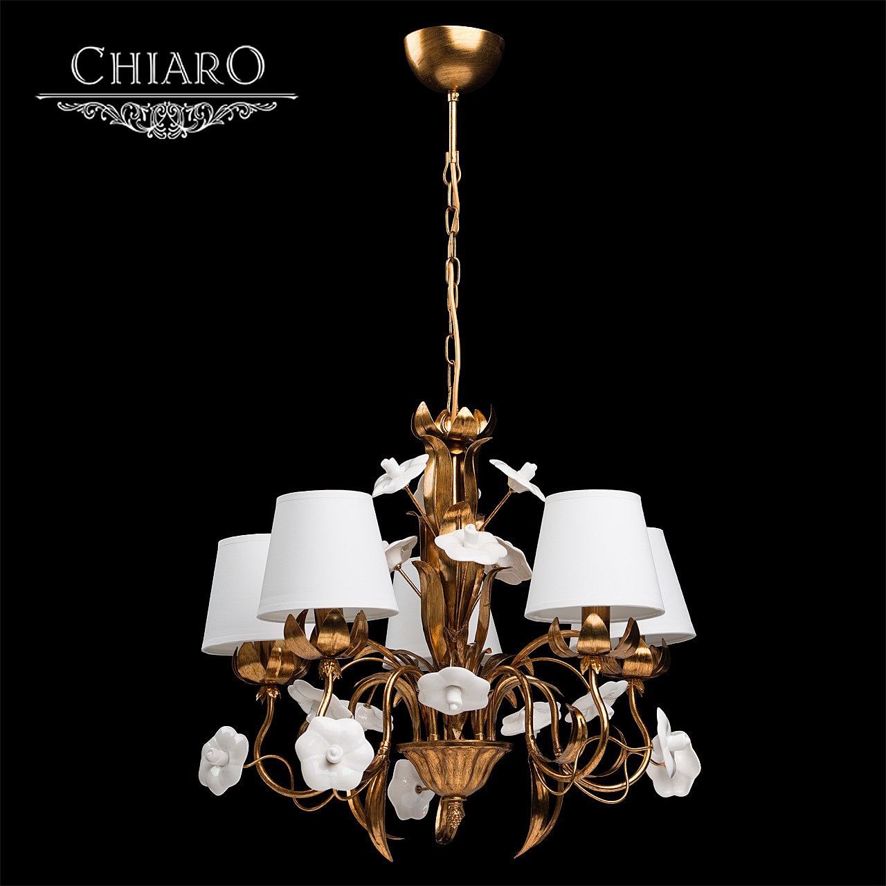 Люстра подвесная с цветочками Сицилия 282010605 Chiaro