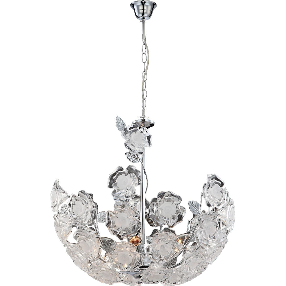 Люстра подвесная с цветочками Ella 51521 Globo