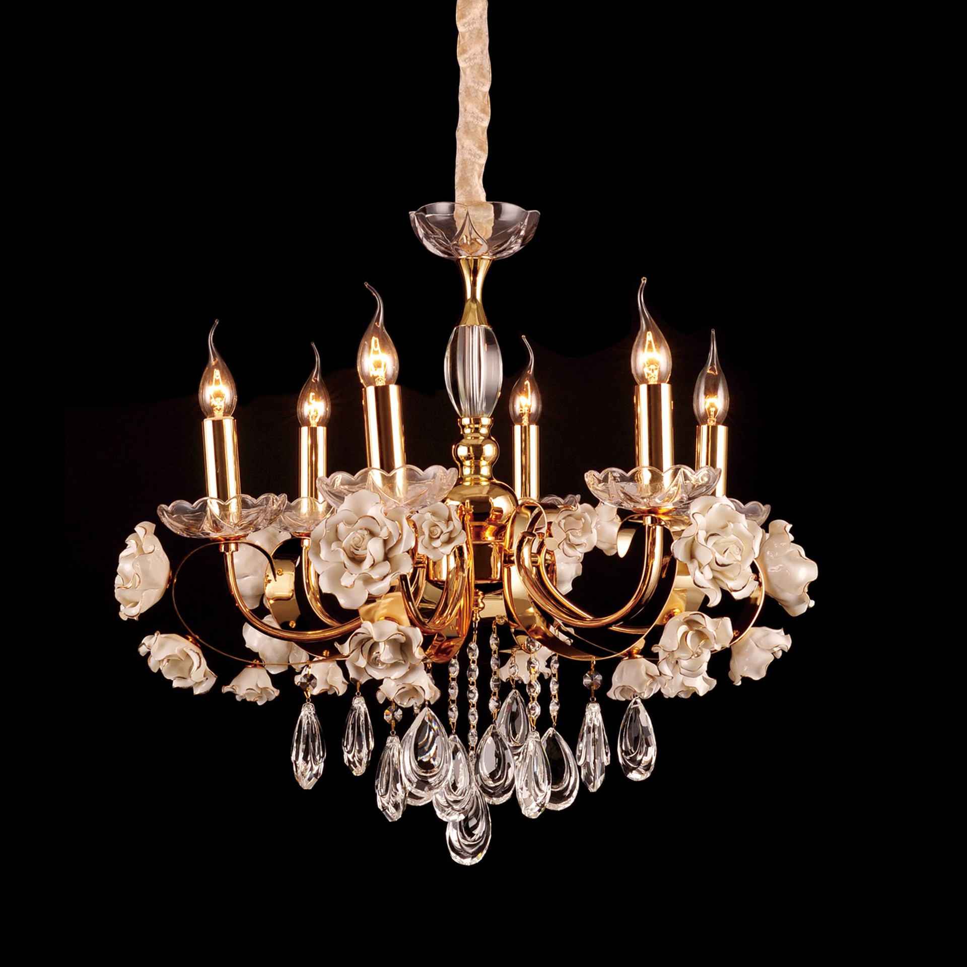 Люстра подвесная с цветочками Daisy EL345P06.1 Citilux