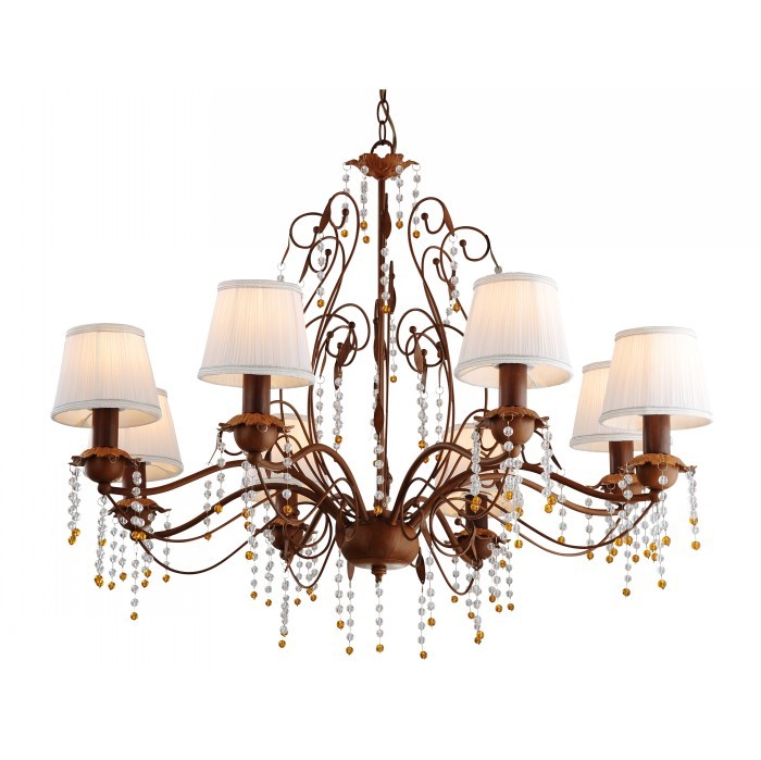 Хрустальная люстра Arte Lamp MEDICI A9468LM-8BR