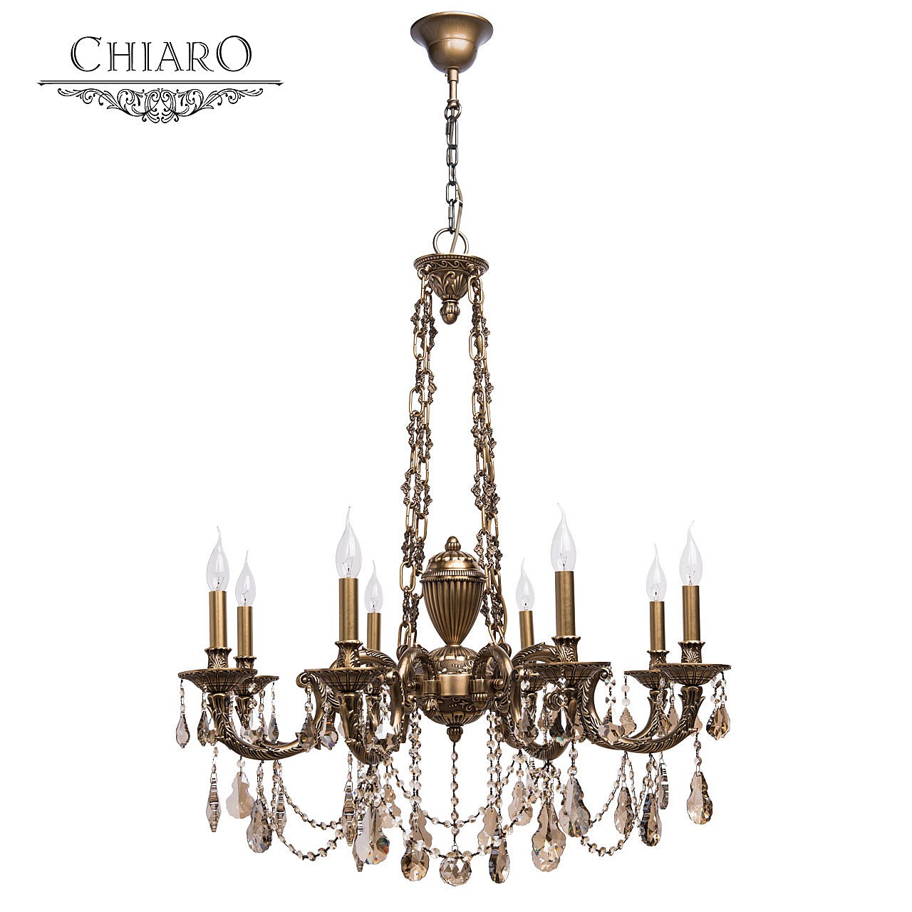 Подвесная хрустальная люстра Габриэль Chiaro 491010808