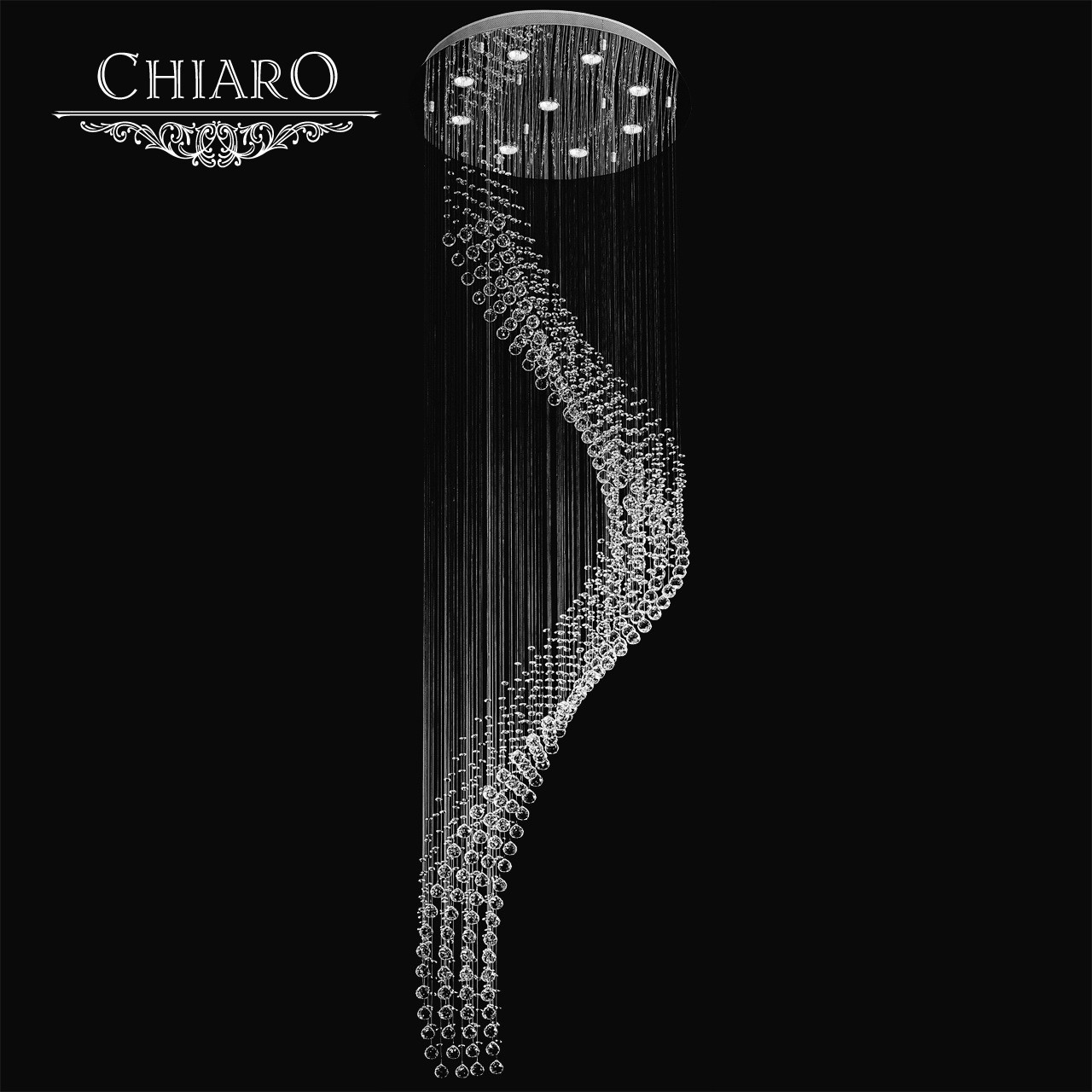 Люстра каскадная Chiaro Каскад 384018909