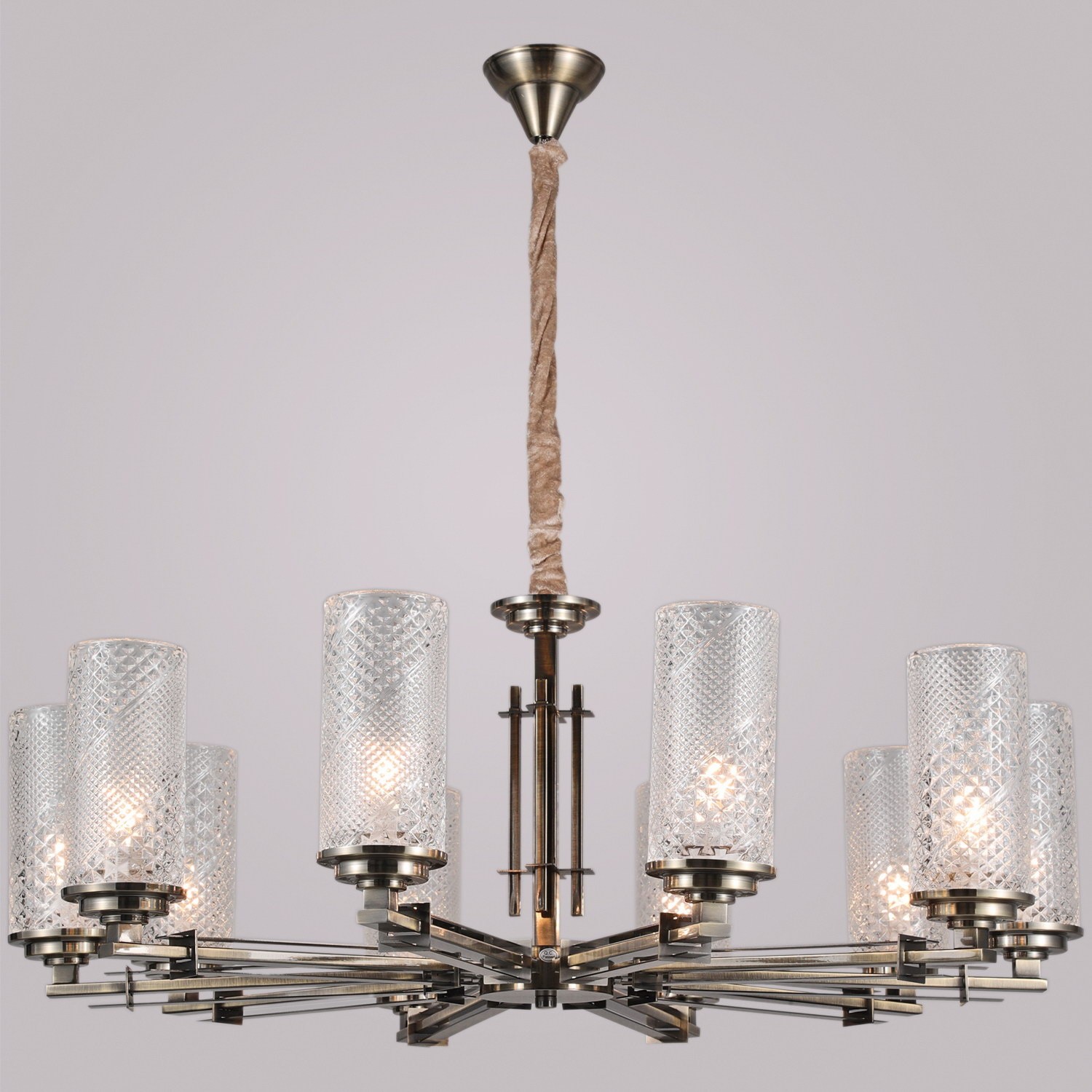 Люстра потолочная ILLUMICO E14  IL8682-10P-10 BR