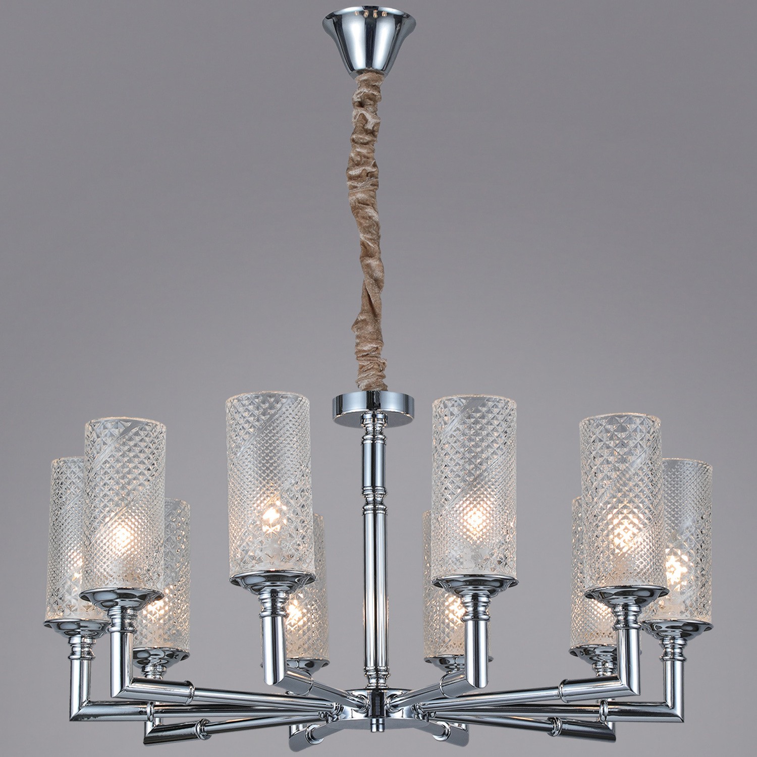 Люстра потолочная ILLUMICO E14  IL8683-10P-10 CR