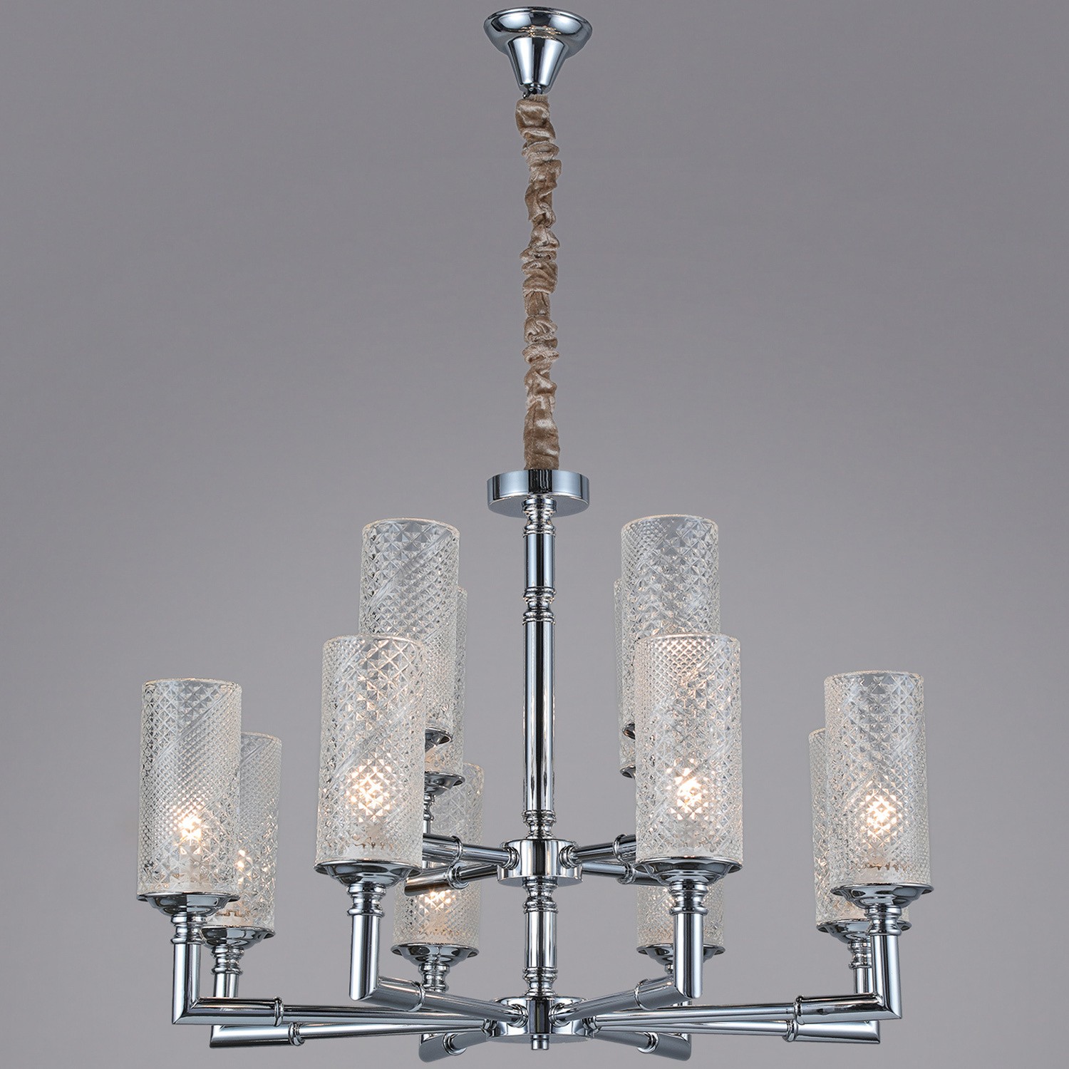 Люстра потолочная ILLUMICO E14  IL8683-12P-10 CR