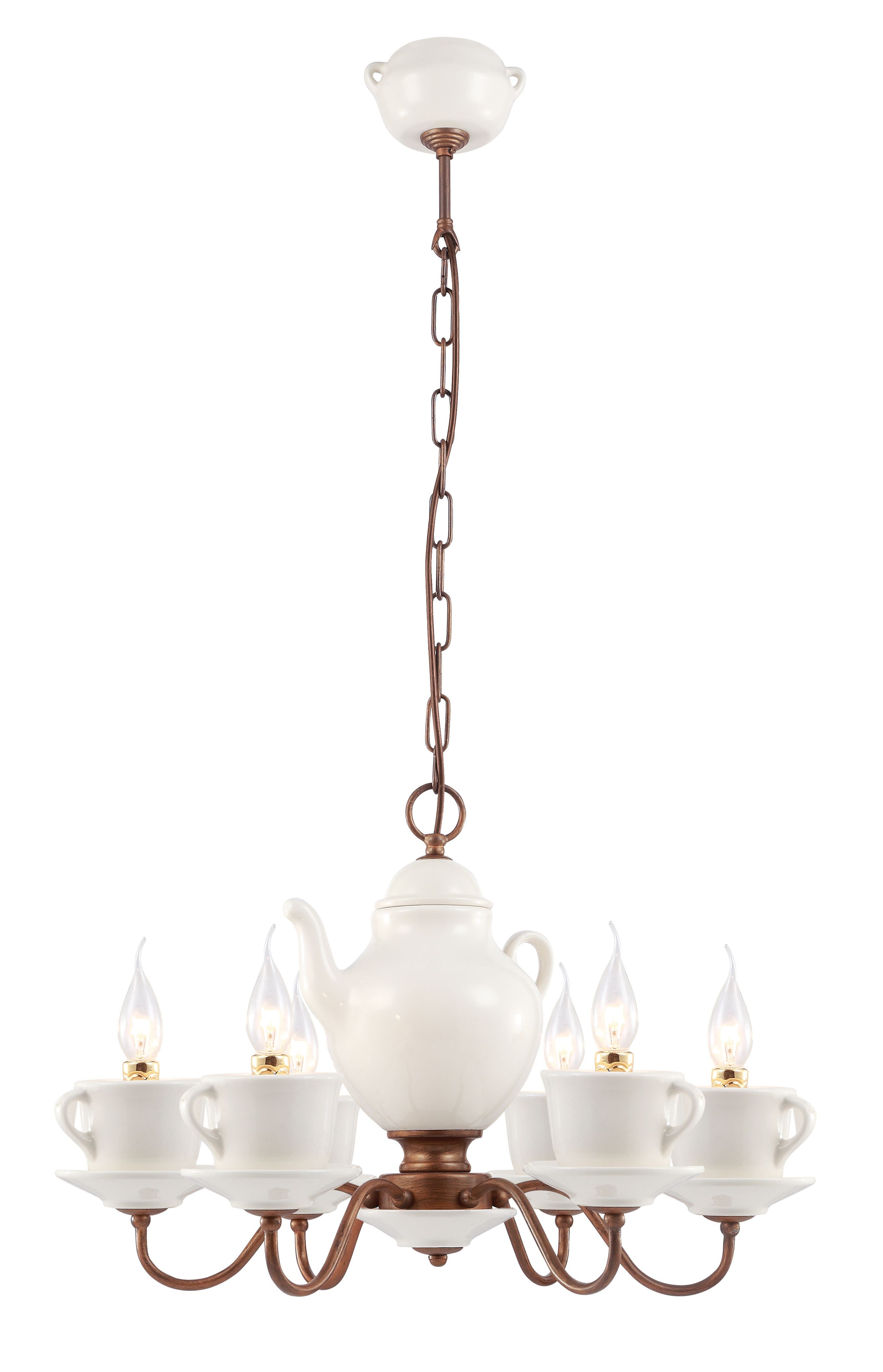 Люстра с чашками Servizio A6483LM-6WH Arte Lamp