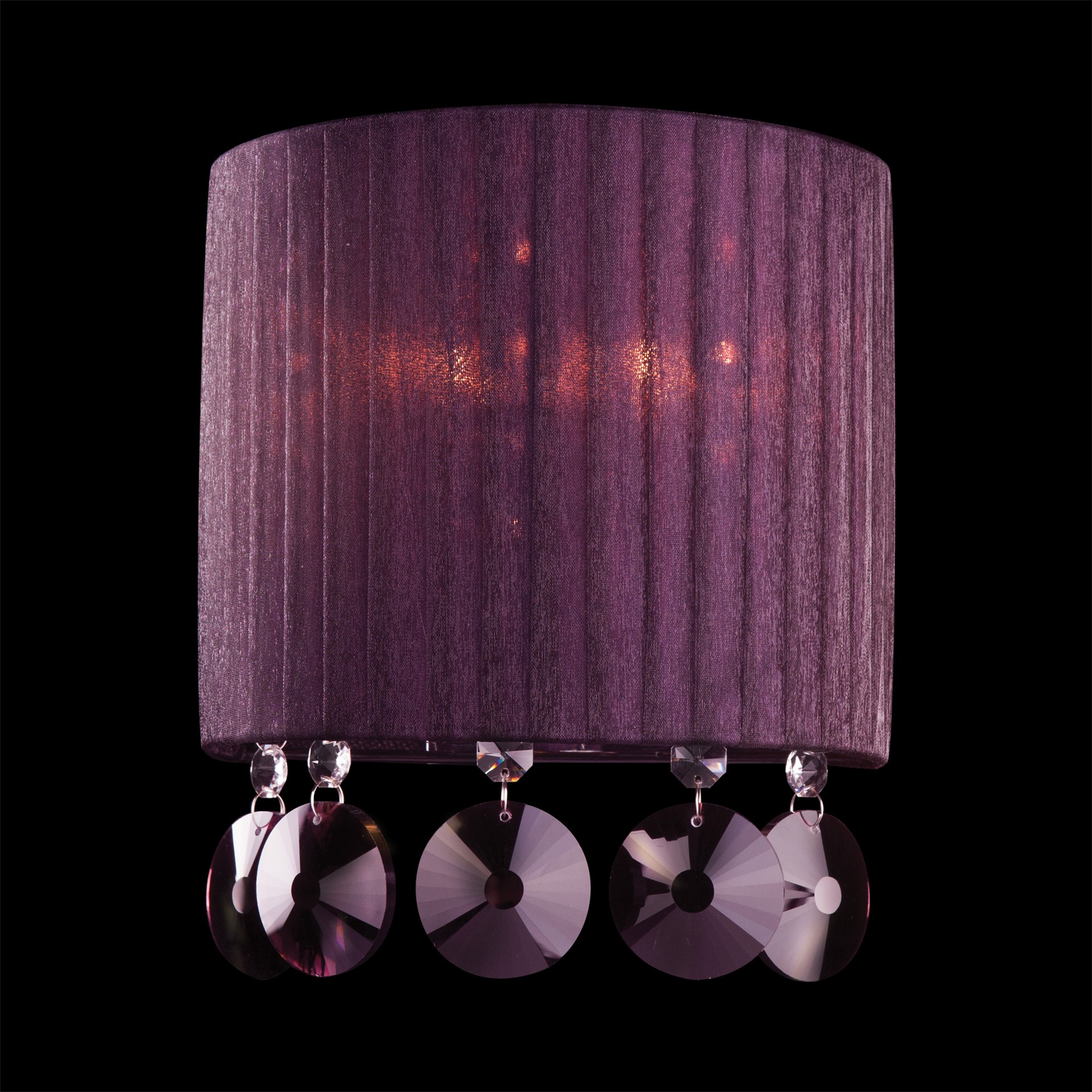 Настенное бра Eurosvet 3153 3153/2 хром/гранатовый хрусталь Strotskis