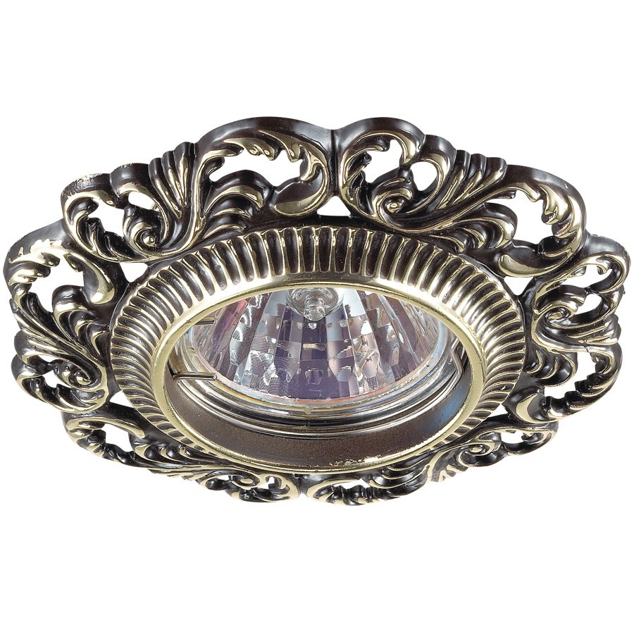 Встраиваемый светильник с узорами Vintage 370026 Novotech