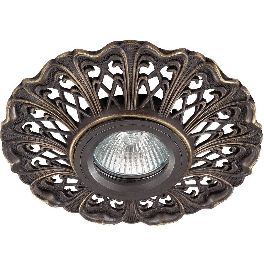 Встраиваемый светильник с узорами Vintage 370031 Novotech