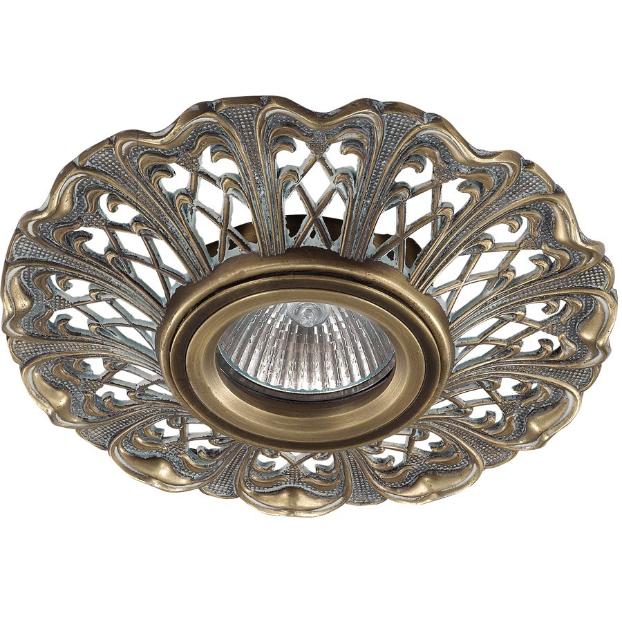 Встраиваемый светильник с узорами Vintage 370032 Novotech