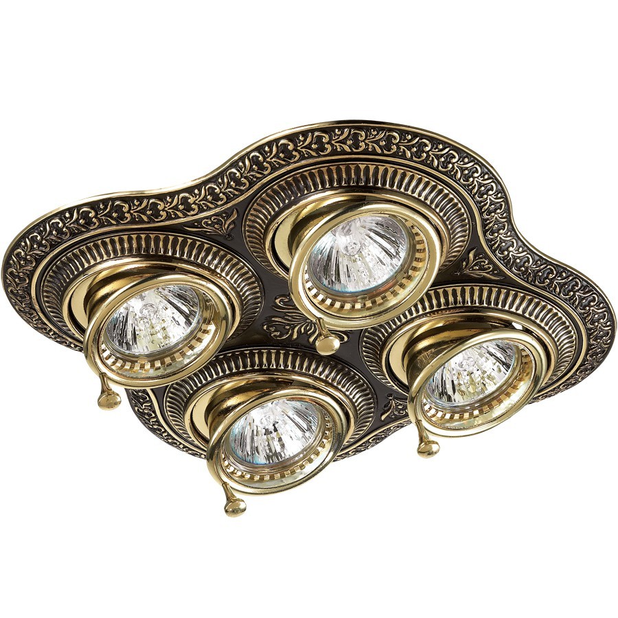 Встраиваемый светильник с узорами Vintage 370180 Novotech