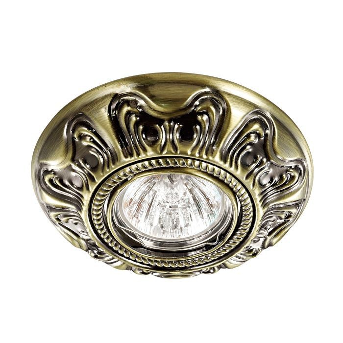 Встраиваемый светильник с узорами Forza 370256 Novotech