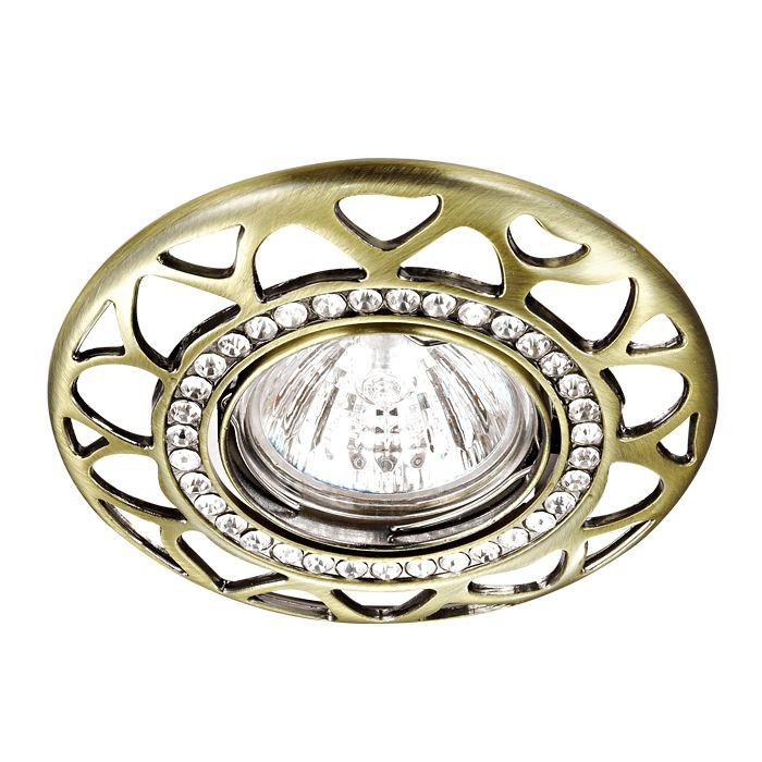 Встраиваемый светильник с узорами Peony 370233 Novotech