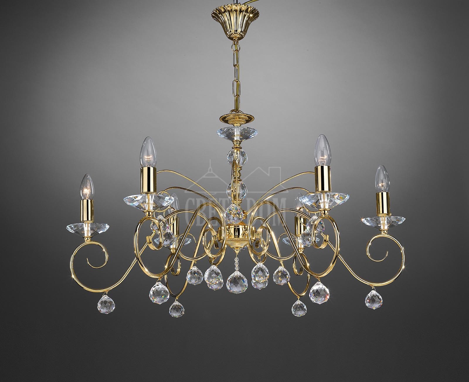 Подвесная хрустальная люстра 2331 La Lampada L 2331/6.26