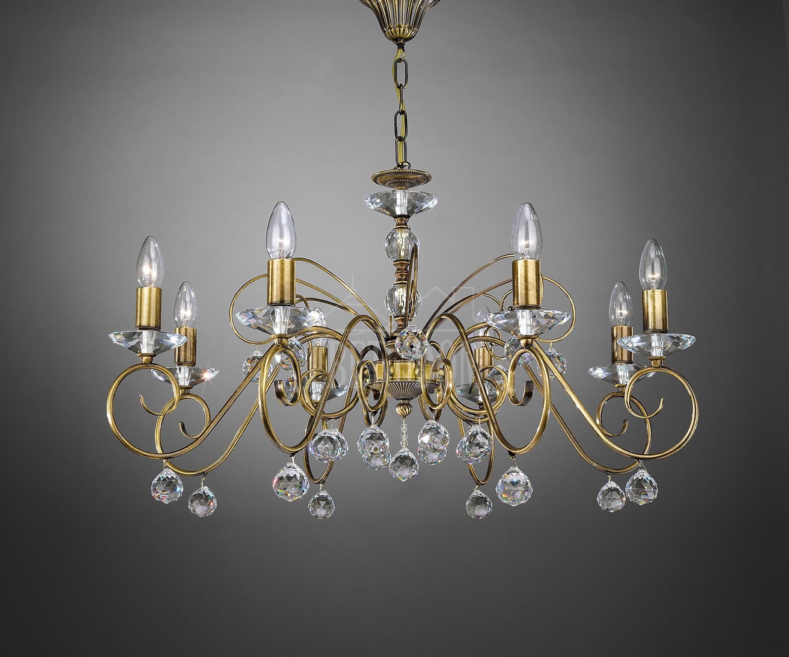 Подвесная хрустальная люстра 2331 La Lampada L 2331/8.17