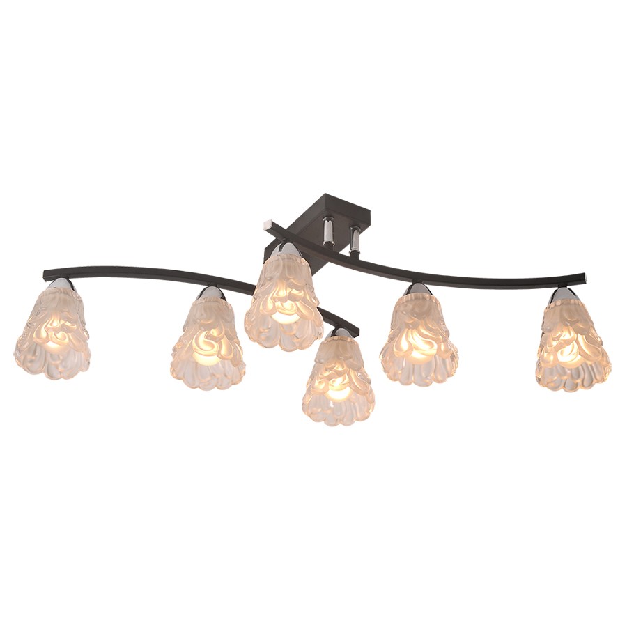 Потолочная люстра ID lamp Atlanta 217/6PF-Blackchrome