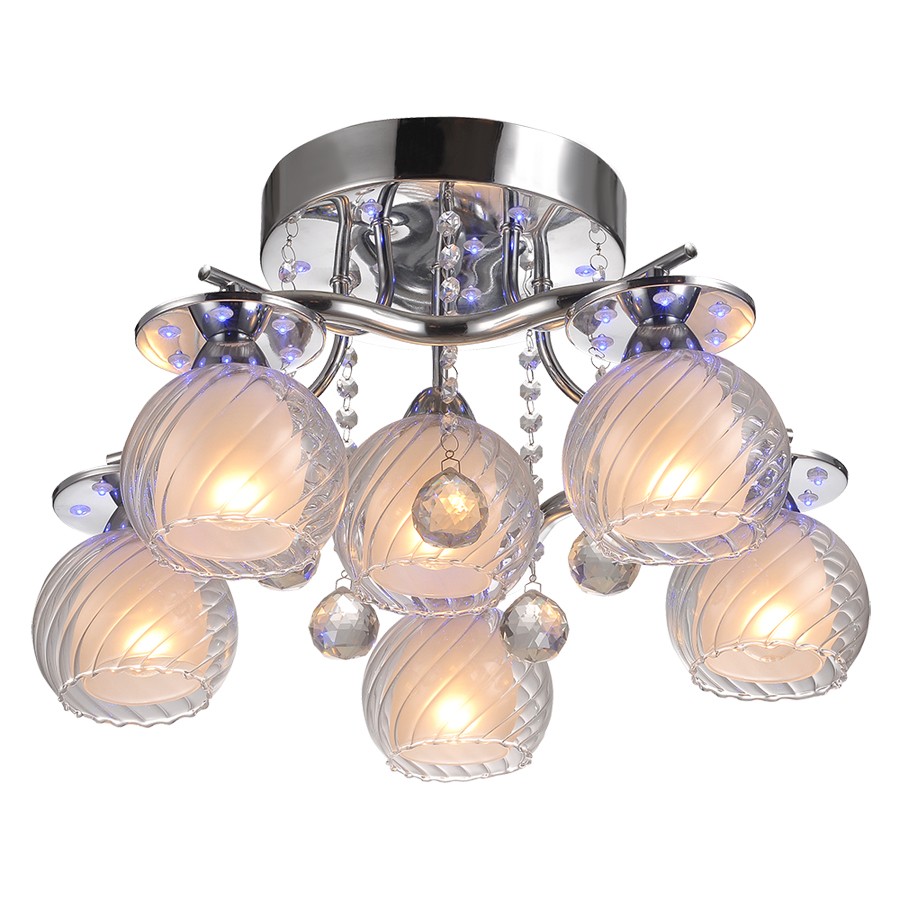 Потолочная люстра с пультом Bakersfield ID lamp 224/6PF-Chrome