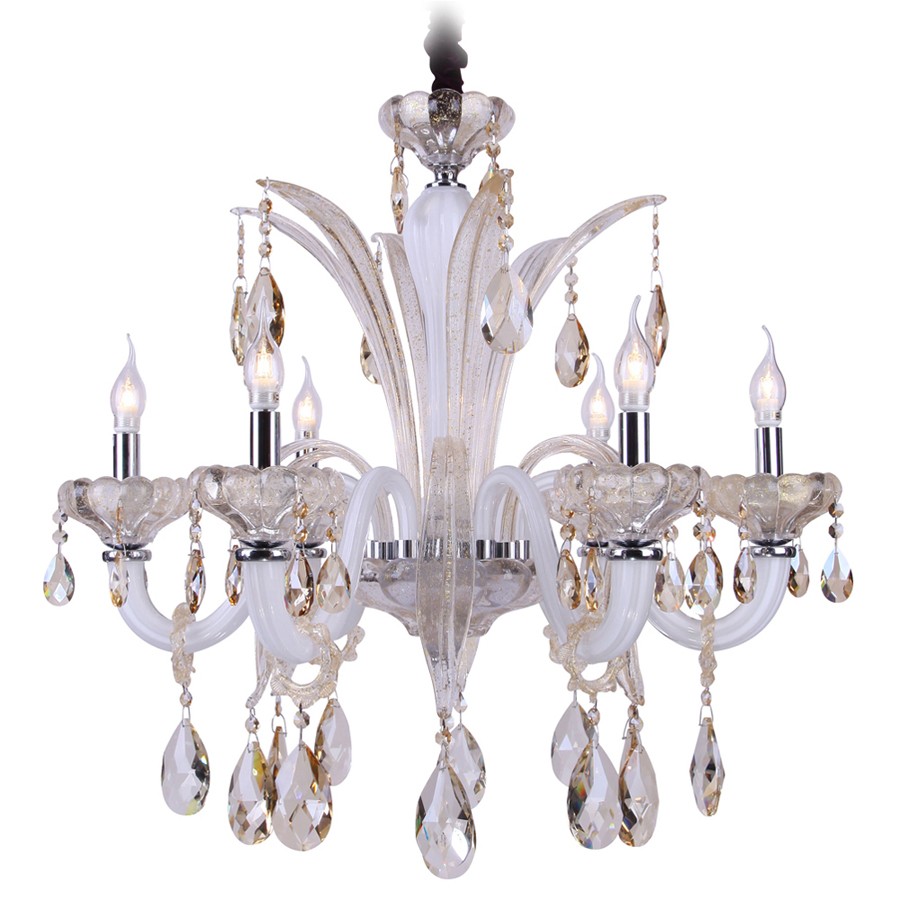 Подвесная хрустальная люстра El Monte ID lamp 476/6-White