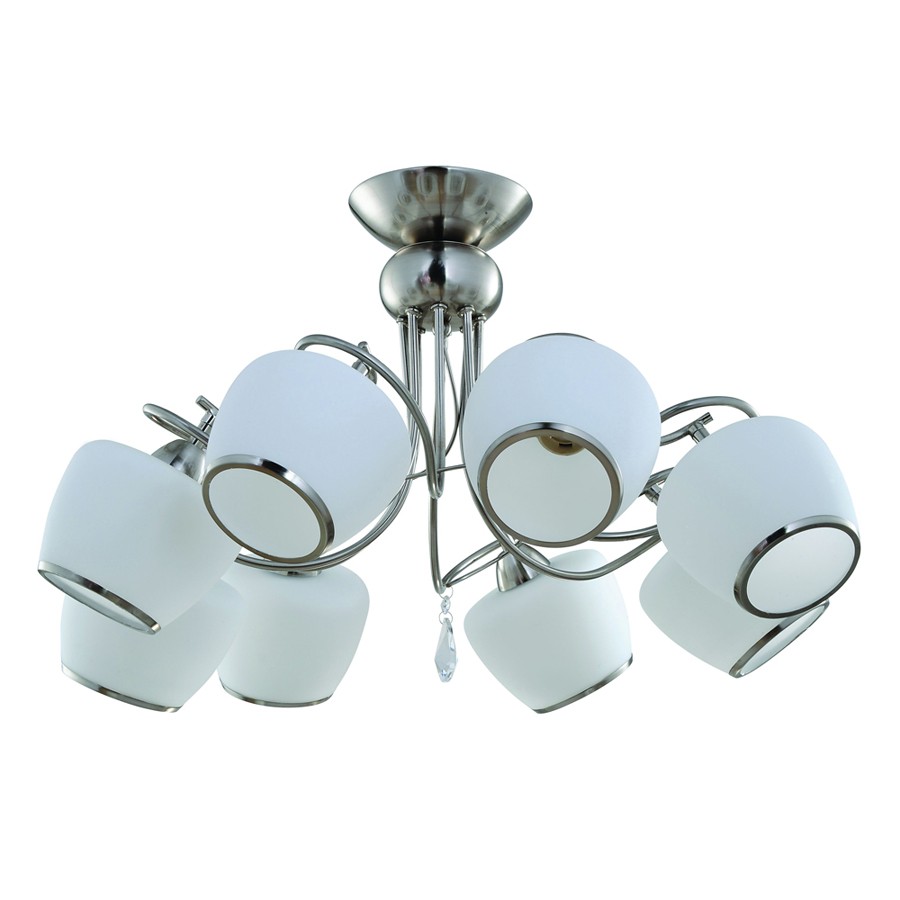 Потолочная люстра ID lamp Fort Collins 802/8PF-Whitechrome