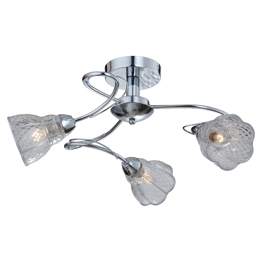 Потолочная люстра ID lamp Corpus Christi 866/3PF-Chrome