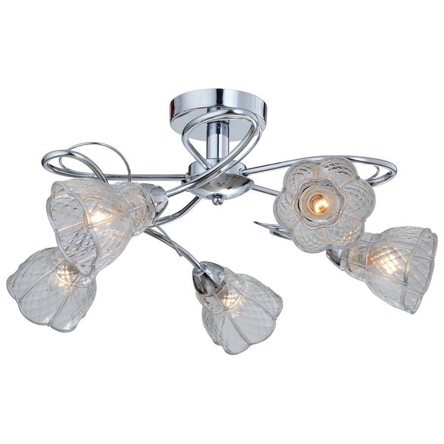 Потолочная люстра ID lamp Corpus Christi 866/5PF-Chrome